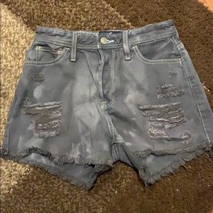 Light Wash Black Hollister Shorts